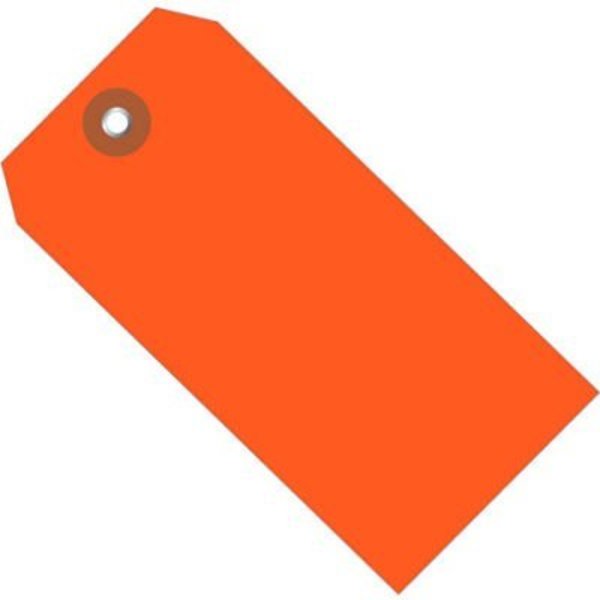 Box Packaging Global Industrial„¢ Plastic Shipping Tag #5, 4-3/4"L x 2-3/8"W, Orange, 100/Pack G26053